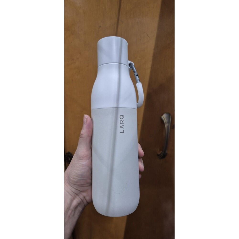 New LARQ Water Bottle Filtered 23oz Granite White Insulated Stainless Steel Read